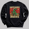 Santasaurus Wrecks - Christmas Jumper Sweatshirt - Adult & Kids - All Sizes