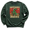 Santasaurus Wrecks - Christmas Jumper Sweatshirt - Adult & Kids - All Sizes