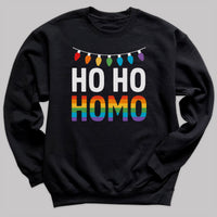 Ho Ho HOMO - Christmas Jumper Sweatshirt - All Sizes