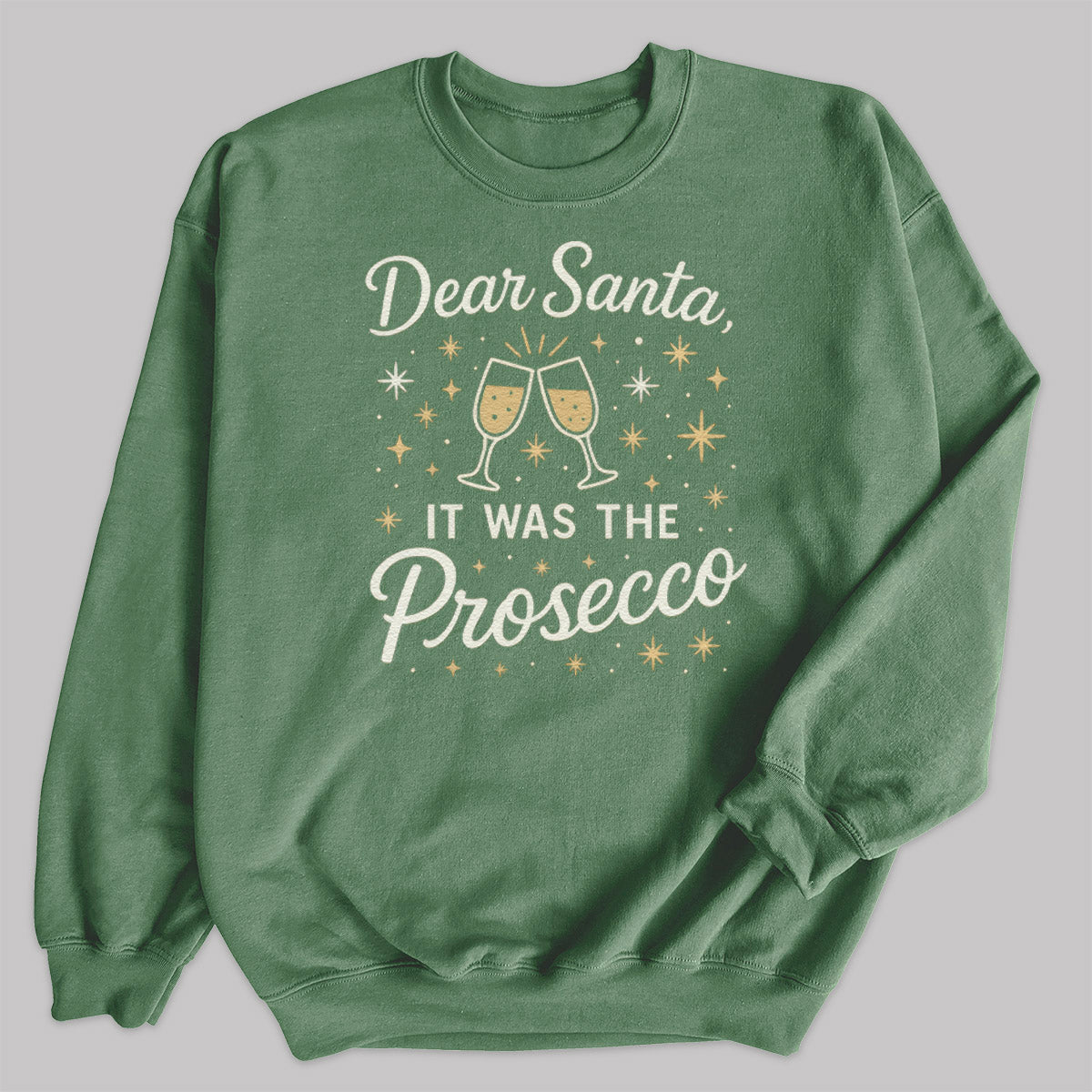 Dear Santa It Was The Prosecco - Christmas Jumper Sweatshirt - Adult & Kids - All Sizes