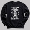 Tipsy Tinsel Terror - Christmas Jumper Sweatshirt - Adult & Kids - All Sizes