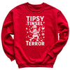 Tipsy Tinsel Terror - Christmas Jumper Sweatshirt - Adult & Kids - All Sizes
