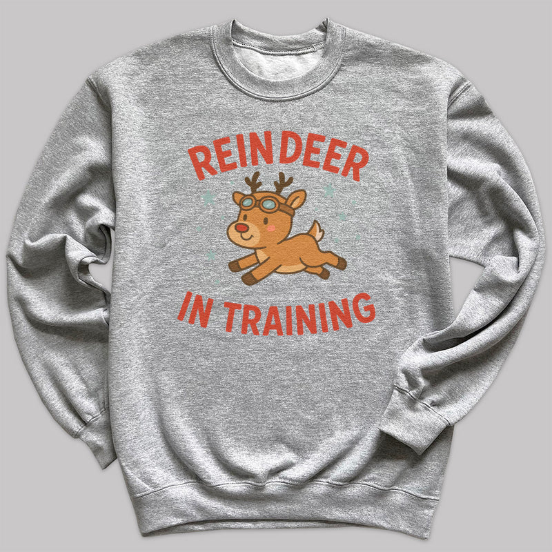 Reindeer In Training - Christmas Jumper Sweatshirt - Adult & Kids - All Sizes