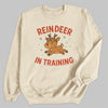 Reindeer In Training - Christmas Jumper Sweatshirt - Adult & Kids - All Sizes