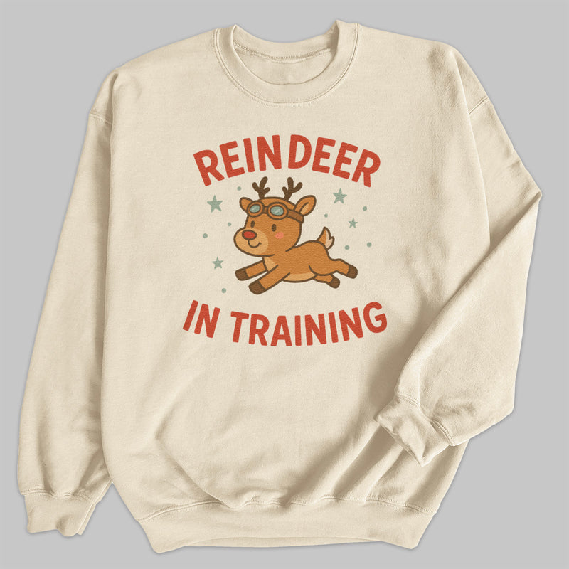 Reindeer In Training - Christmas Jumper Sweatshirt - Adult & Kids - All Sizes
