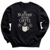 The Nightmare Before Coffee - Christmas Jumper Sweatshirt - All Sizes