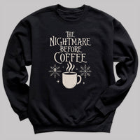 The Nightmare Before Coffee - Christmas Jumper Sweatshirt - All Sizes