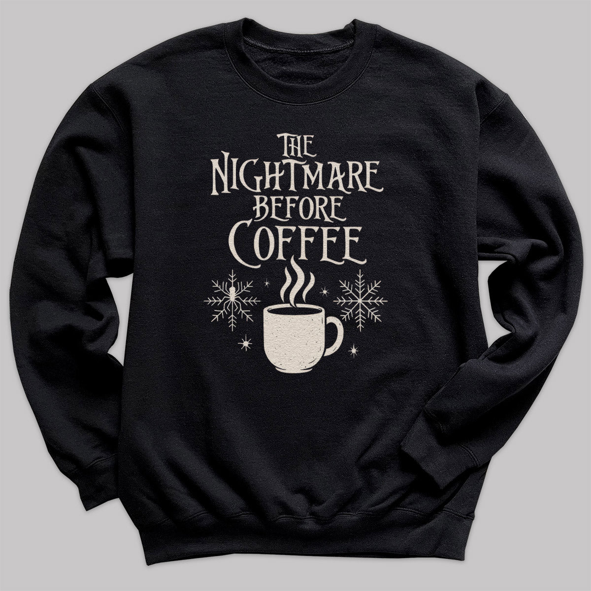 The Nightmare Before Coffee - Christmas Jumper Sweatshirt - All Sizes
