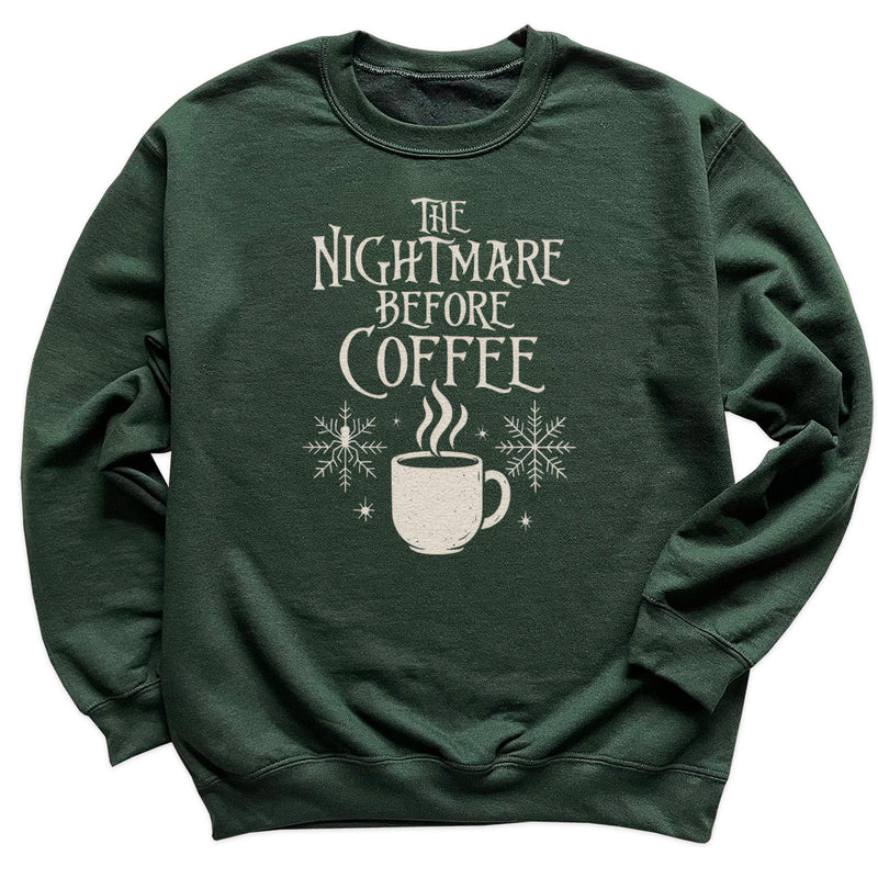 The Nightmare Before Coffee - Christmas Jumper Sweatshirt - All Sizes
