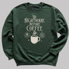 The Nightmare Before Coffee - Christmas Jumper Sweatshirt - All Sizes