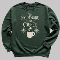 The Nightmare Before Coffee - Christmas Jumper Sweatshirt - All Sizes