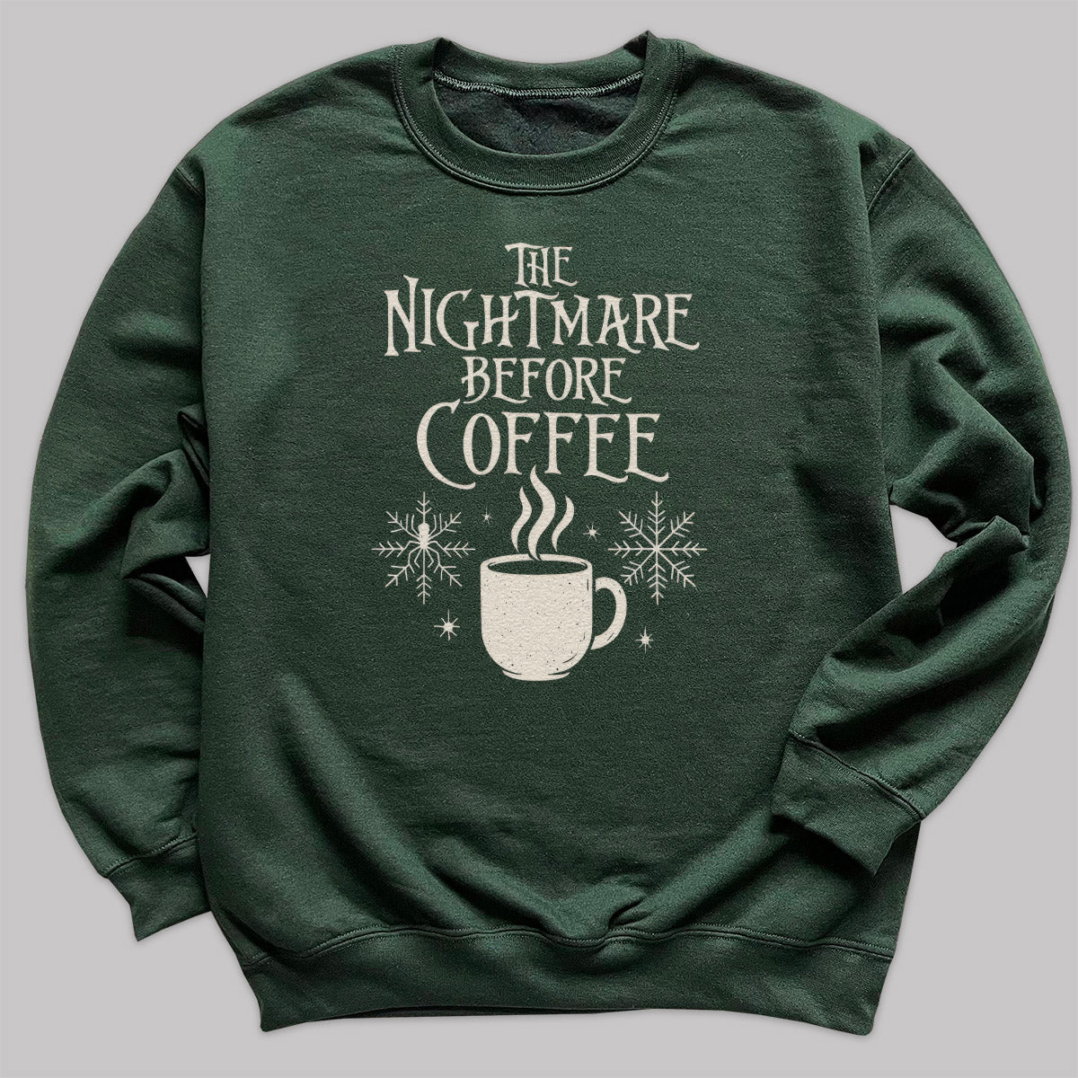 The Nightmare Before Coffee - Christmas Jumper Sweatshirt - All Sizes