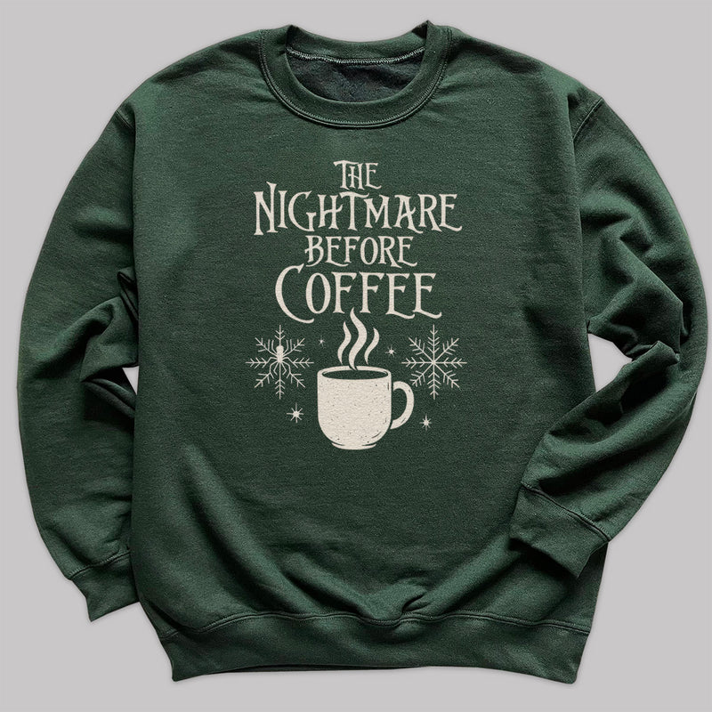 The Nightmare Before Coffee - Christmas Jumper Sweatshirt - All Sizes