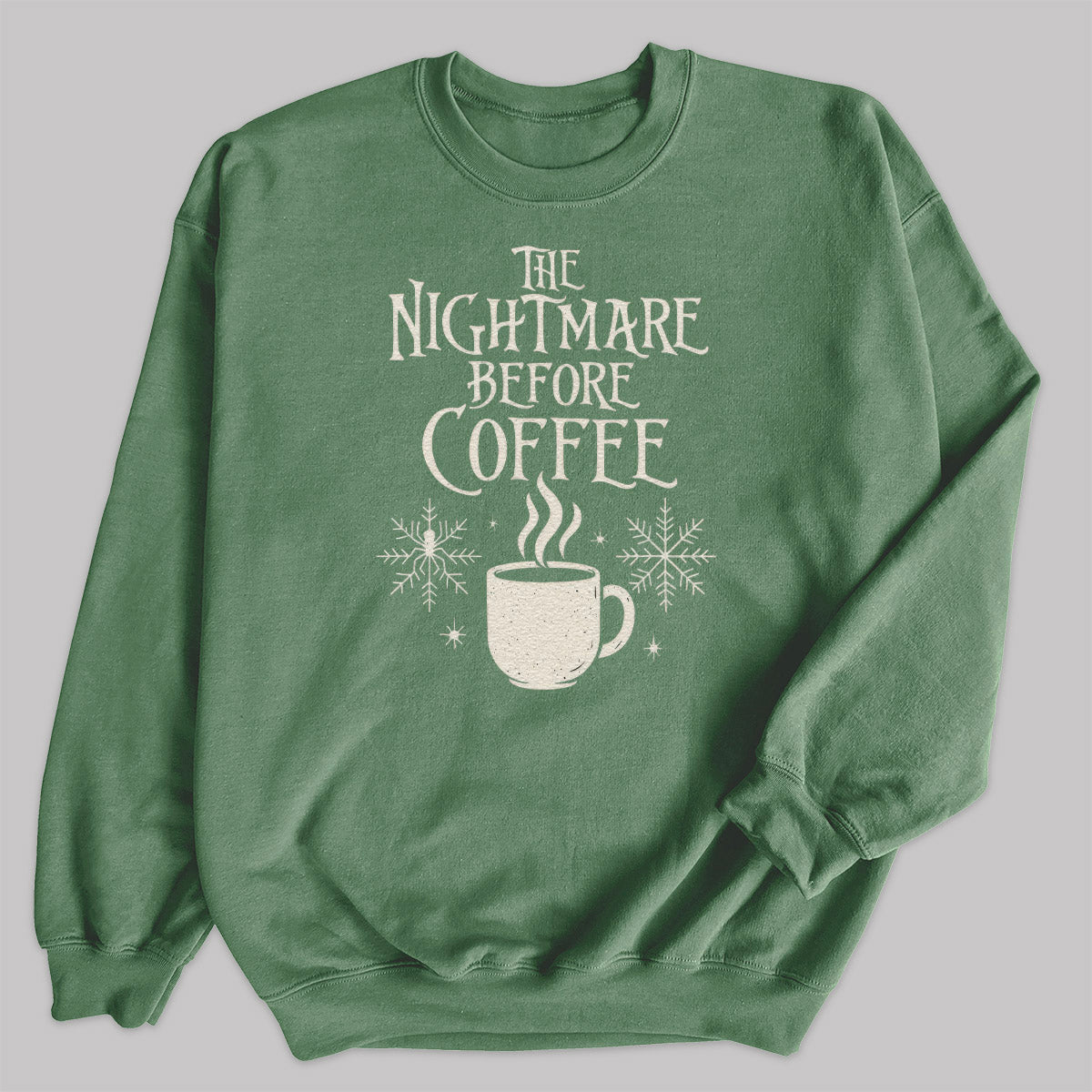The Nightmare Before Coffee - Christmas Jumper Sweatshirt - All Sizes