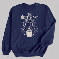 The Nightmare Before Coffee - Christmas Jumper Sweatshirt - All Sizes