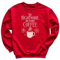 The Nightmare Before Coffee - Christmas Jumper Sweatshirt - All Sizes