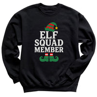 Elf Squad Member - Christmas Jumper Sweatshirt - Adult & Kids - All Sizes