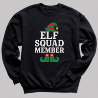 Elf Squad Member - Christmas Jumper Sweatshirt - Adult & Kids - All Sizes