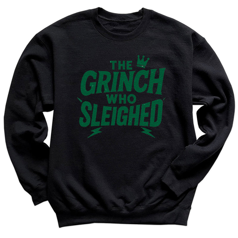 The Grinch Who Sleighed - Christmas Jumper Sweatshirt - Adult & Kids - All Sizes