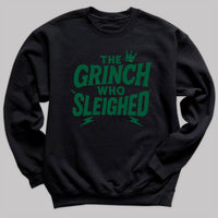 The Grinch Who Sleighed - Christmas Jumper Sweatshirt - Adult & Kids - All Sizes