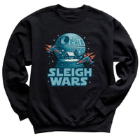 Sleigh Wars - Christmas Jumper Sweatshirt - Adult & Kids - All Sizes