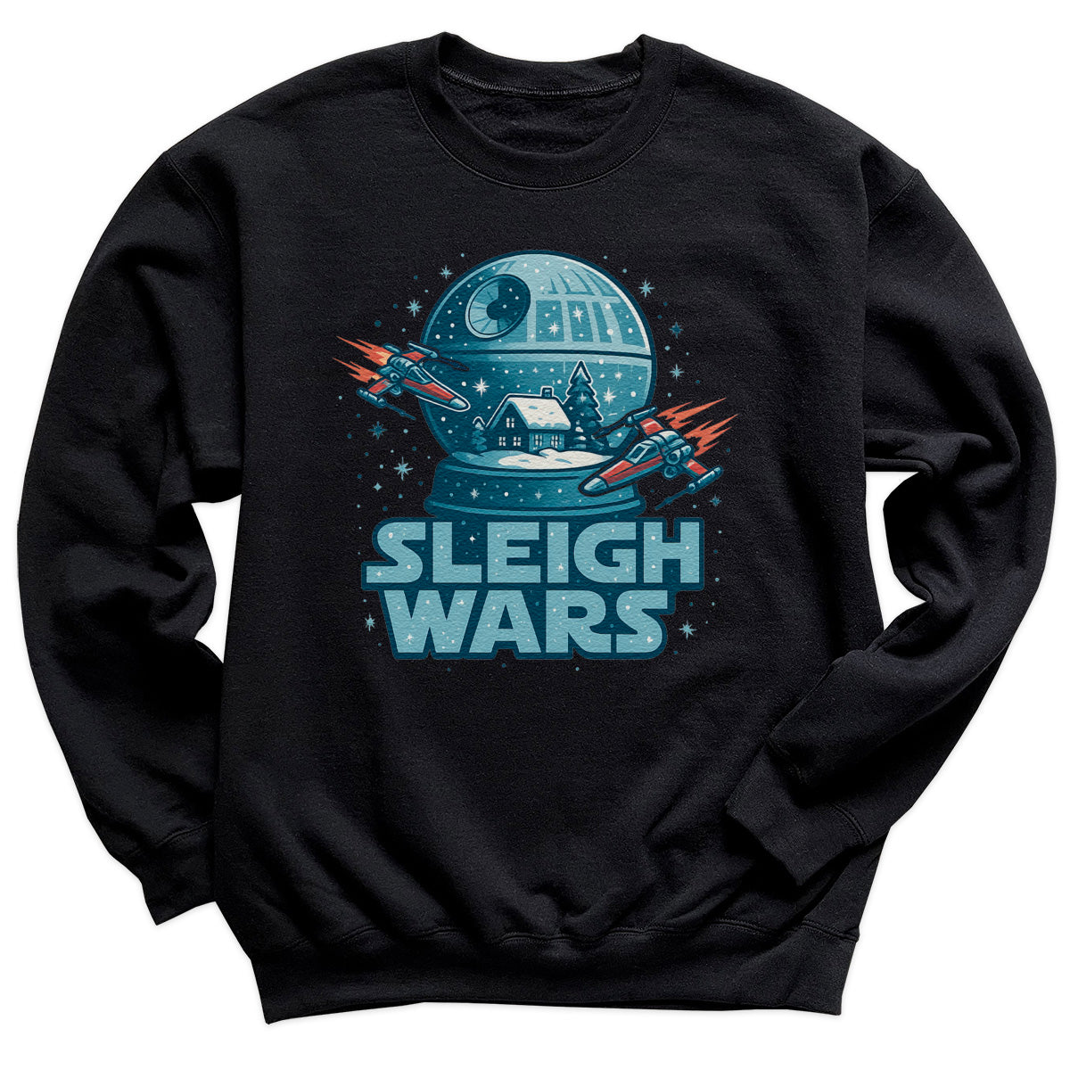 Sleigh Wars - Christmas Jumper Sweatshirt - Adult & Kids - All Sizes