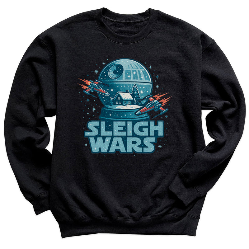 Sleigh Wars - Christmas Jumper Sweatshirt - Adult & Kids - All Sizes