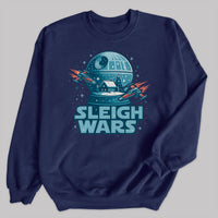 Sleigh Wars - Christmas Jumper Sweatshirt - Adult & Kids - All Sizes