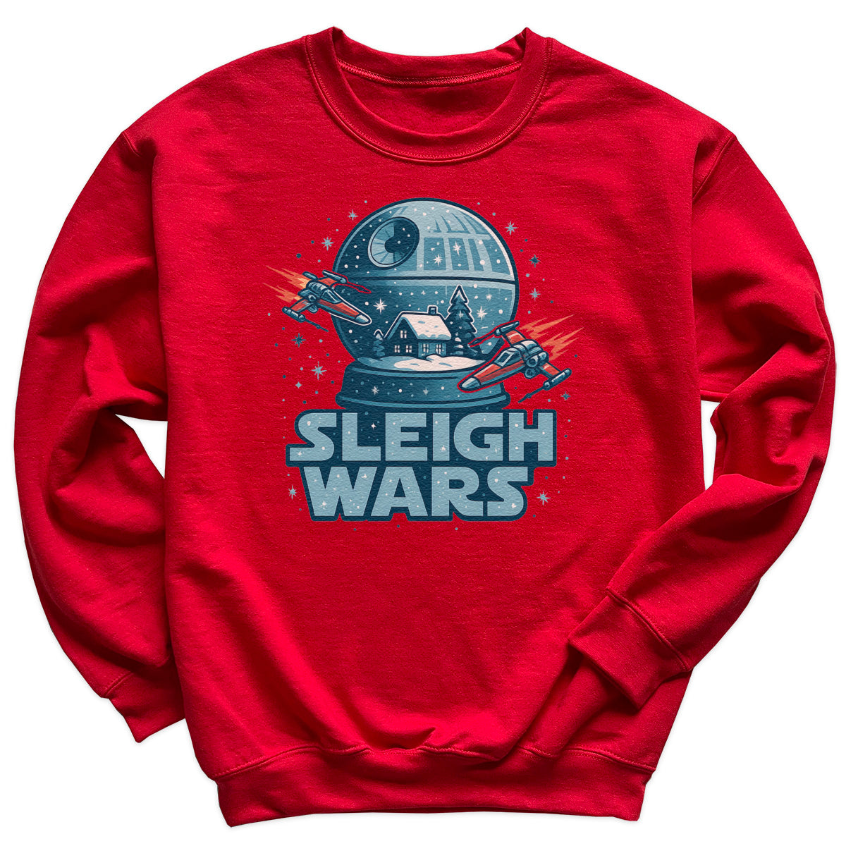 Sleigh Wars - Christmas Jumper Sweatshirt - Adult & Kids - All Sizes