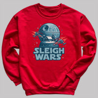 Sleigh Wars - Christmas Jumper Sweatshirt - Adult & Kids - All Sizes