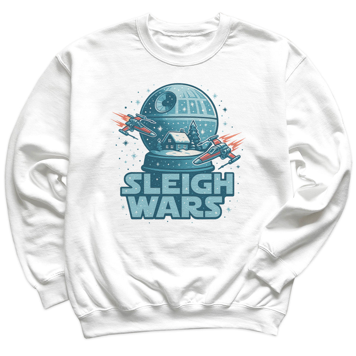 Sleigh Wars - Christmas Jumper Sweatshirt - Adult & Kids - All Sizes