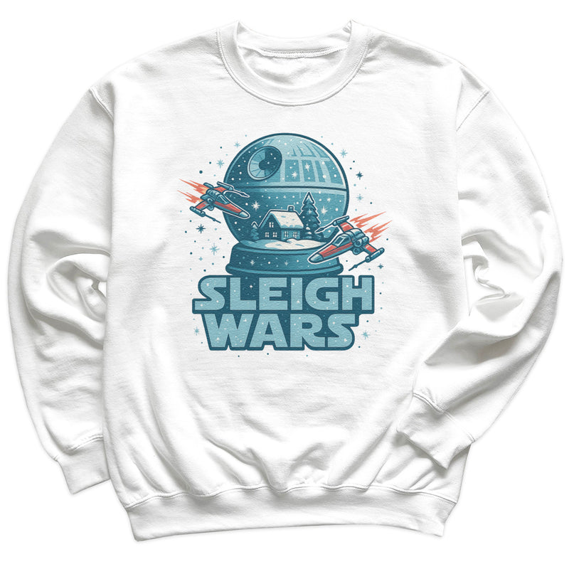Sleigh Wars - Christmas Jumper Sweatshirt - Adult & Kids - All Sizes