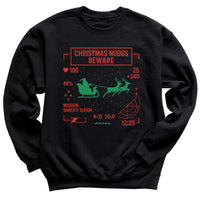 Christmas Noobs Beware - Christmas Jumper Sweatshirt - Adult & Kids - All Sizes