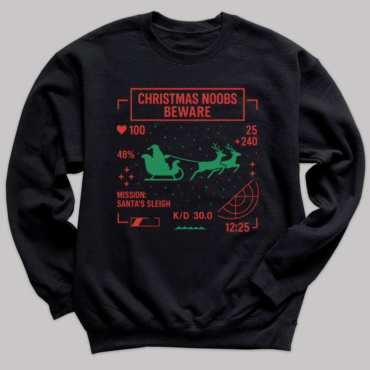 Christmas Noobs Beware - Christmas Jumper Sweatshirt - Adult & Kids - All Sizes