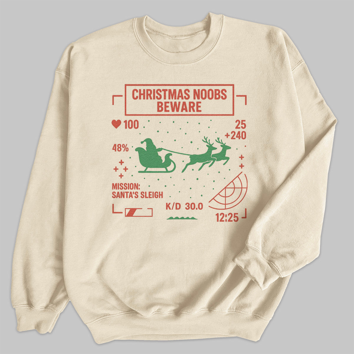 Christmas Noobs Beware - Christmas Jumper Sweatshirt - Adult & Kids - All Sizes