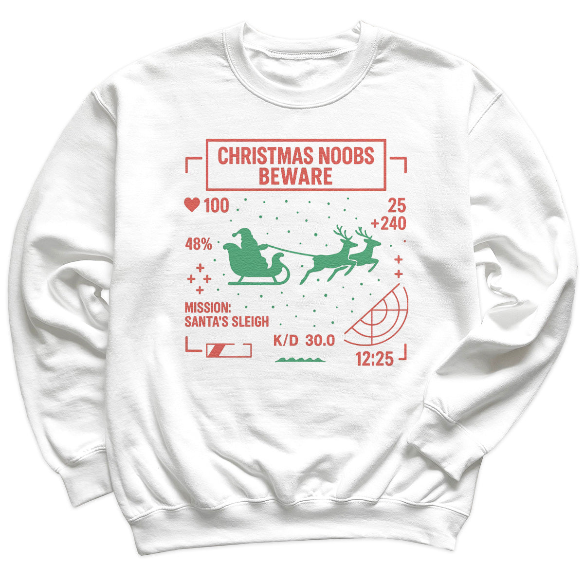 Christmas Noobs Beware - Christmas Jumper Sweatshirt - Adult & Kids - All Sizes