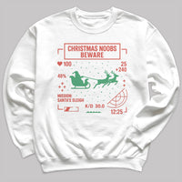 Christmas Noobs Beware - Christmas Jumper Sweatshirt - Adult & Kids - All Sizes