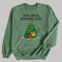 AFK Until Boxing Day - Christmas Jumper Sweatshirt - Adult & Kids - All Sizes
