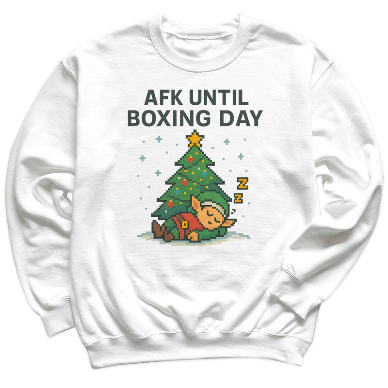 AFK Until Boxing Day - Christmas Jumper Sweatshirt - Adult & Kids - All Sizes