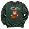 Santa's Final Boss - Christmas Jumper Sweatshirt - Adult & Kids - All Sizes