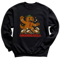 Gingerbreadzilla - Christmas Jumper Sweatshirt - Adult & Kids - All Sizes