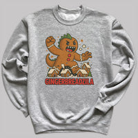 Gingerbreadzilla - Christmas Jumper Sweatshirt - Adult & Kids - All Sizes