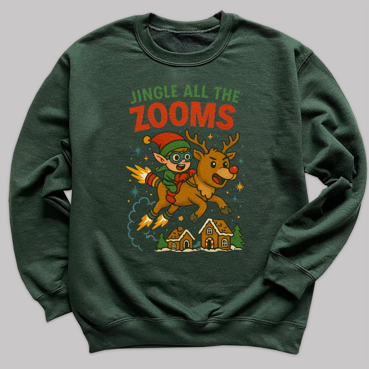 Jingle All The Zooms - Christmas Jumper Sweatshirt - All Sizes