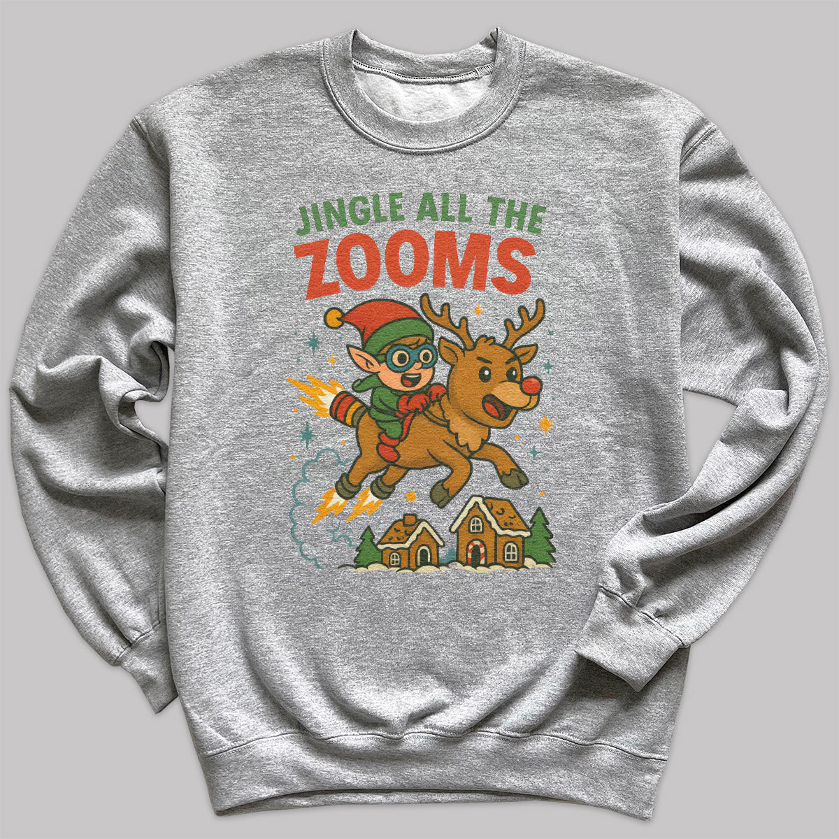Jingle All The Zooms - Christmas Jumper Sweatshirt - All Sizes