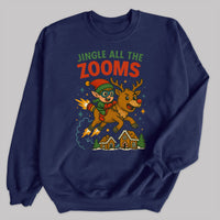 Jingle All The Zooms - Christmas Jumper Sweatshirt - All Sizes