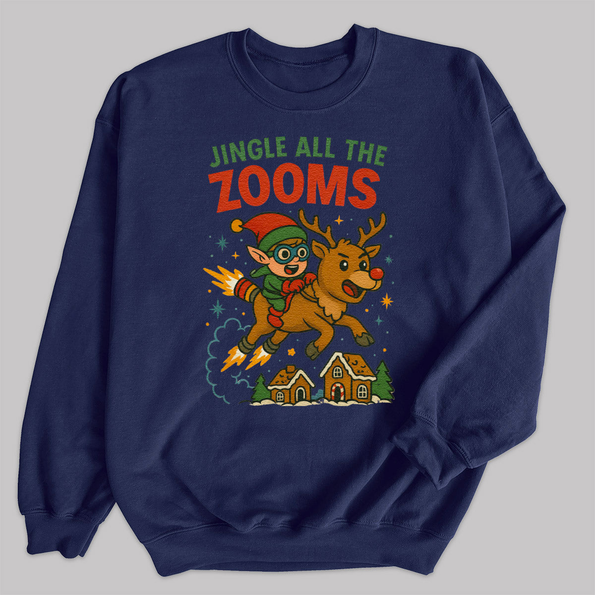 Jingle All The Zooms - Christmas Jumper Sweatshirt - All Sizes