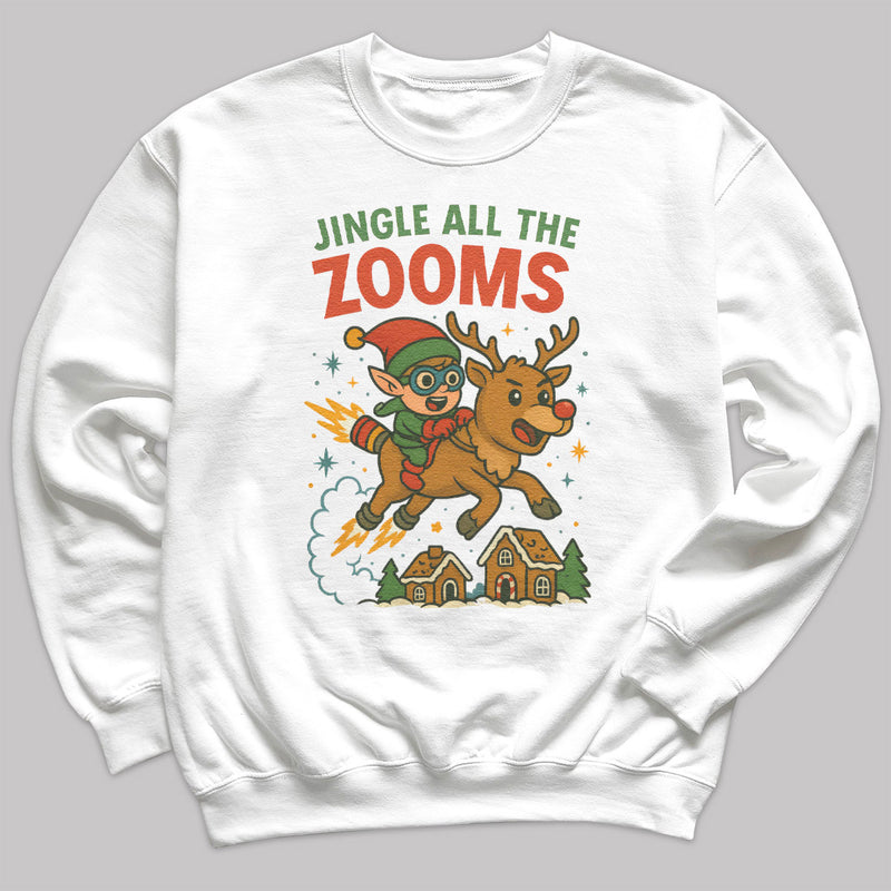 Jingle All The Zooms - Christmas Jumper Sweatshirt - All Sizes