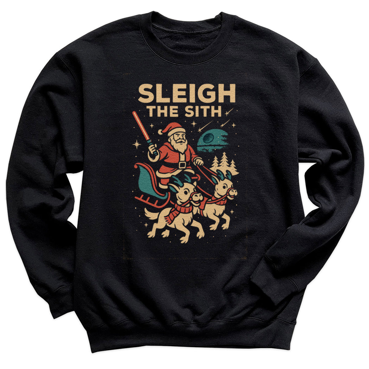 Sleigh The Sith - Christmas Jumper Sweatshirt - Adult & Kids - All Sizes