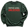 Festive Level Unlocked - Christmas Jumper Sweatshirt - Adult & Kids - All Sizes