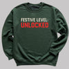 Festive Level Unlocked - Christmas Jumper Sweatshirt - Adult & Kids - All Sizes